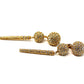 Crystal and Gold Tone Evening Wear Dangle Earrings